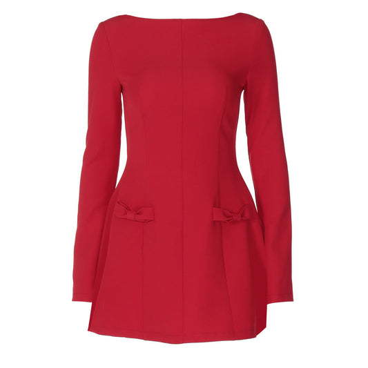 Long-Sleeve Mini Dress