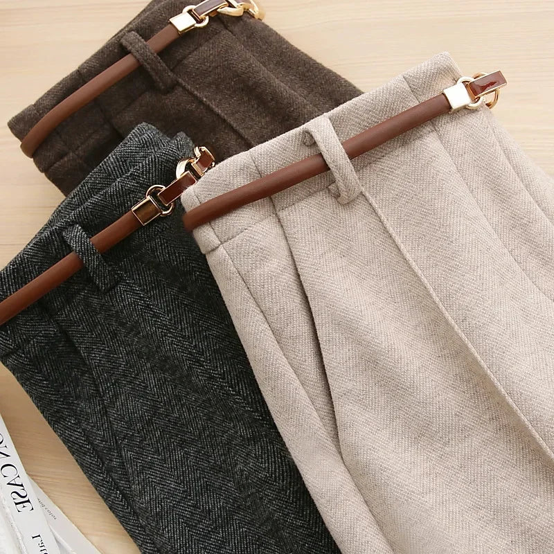 Straight Leg Tailored Trousers