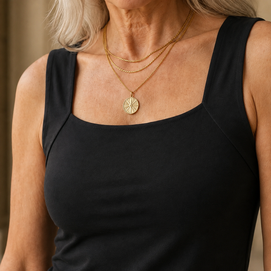 Built In Bra Square Neck Tank