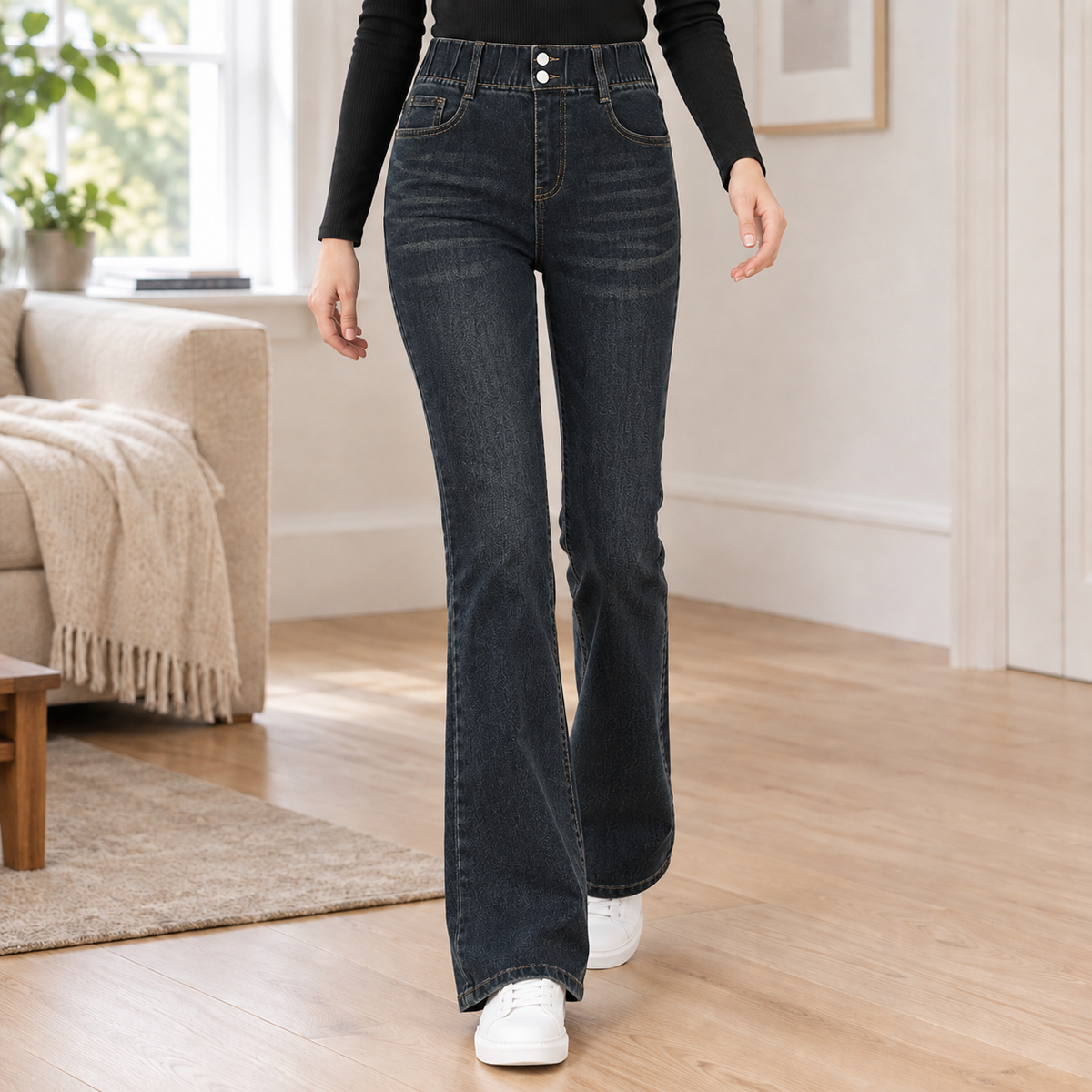High Waisted Bootcut Jeans