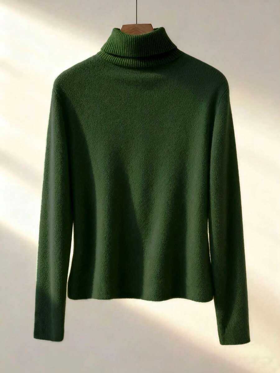 Thermal Lined High Round Neck Long Sleeve Tee