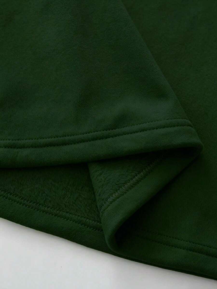 Thermal Lined High Round Neck Long Sleeve Tee