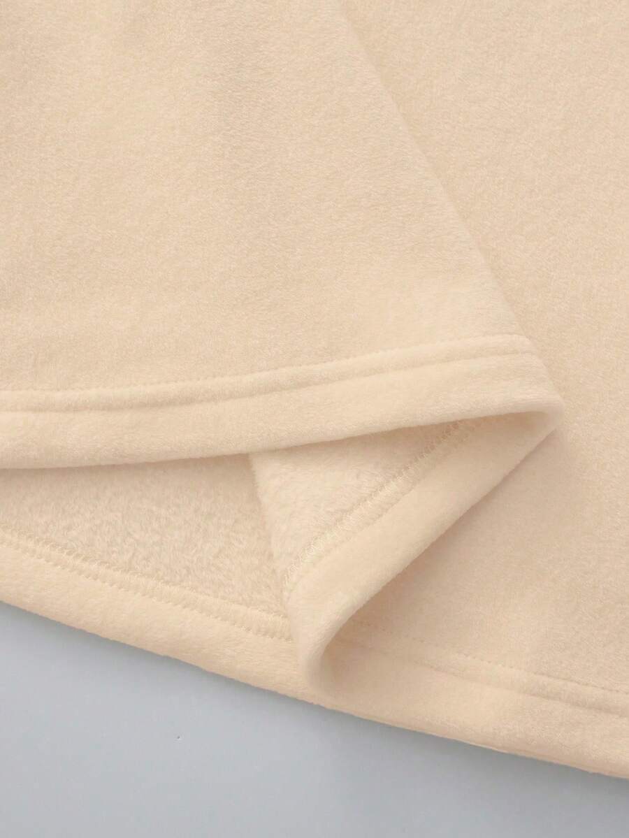 Thermal Lined High Round Neck Long Sleeve Tee
