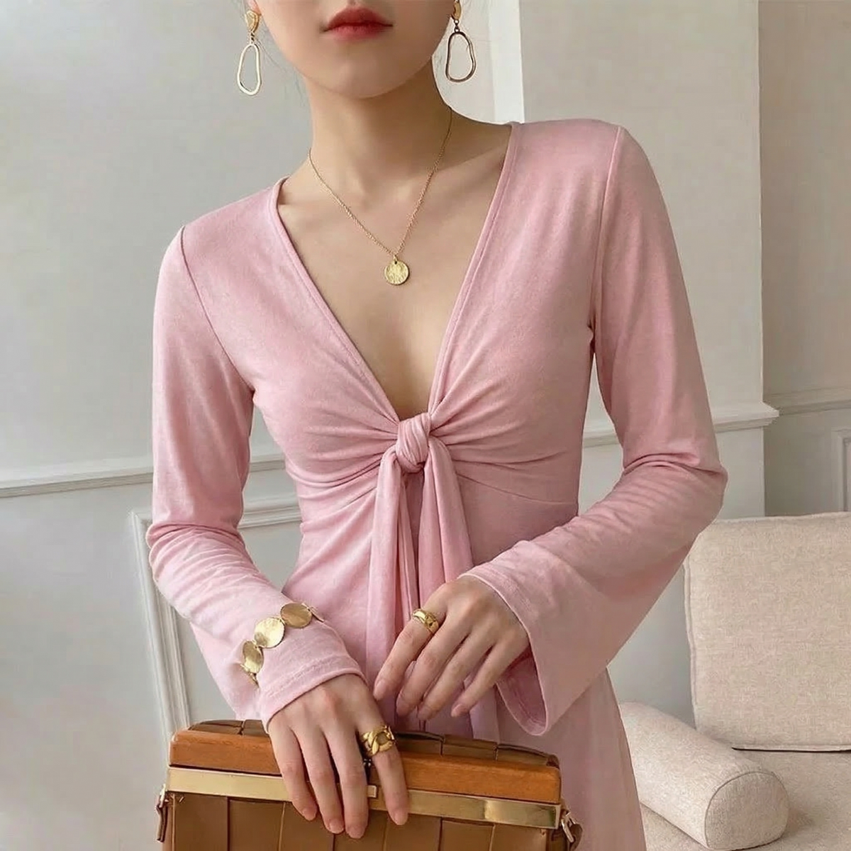 Tie Front Top