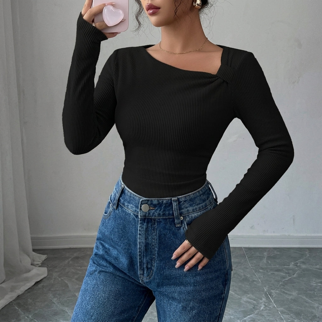Asymmetric Pleated Top