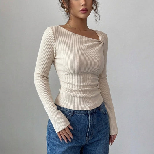 Asymmetric Pleated Top