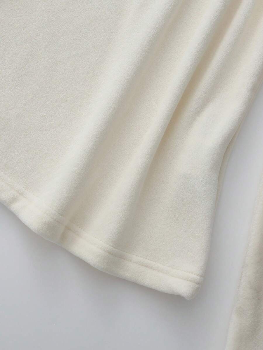 Thermal Lined High Round Neck Long Sleeve Tee