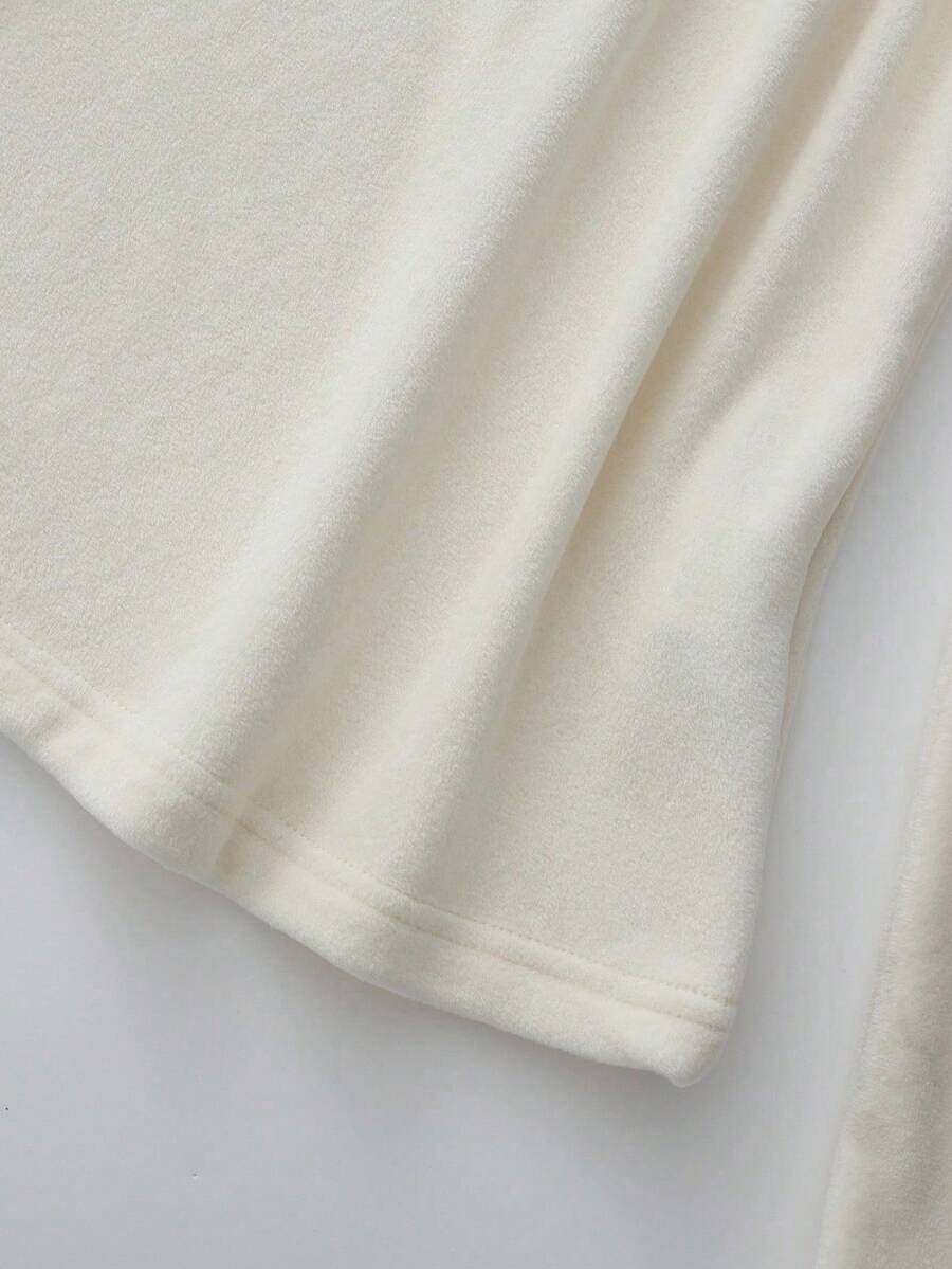 Thermal Lined High Round Neck Long Sleeve Tee