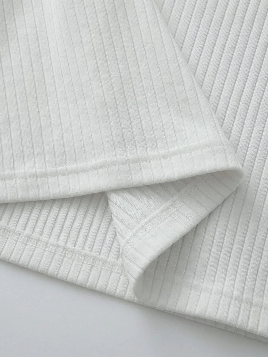 Thermal Lined High Round Neck Long Sleeve Tee