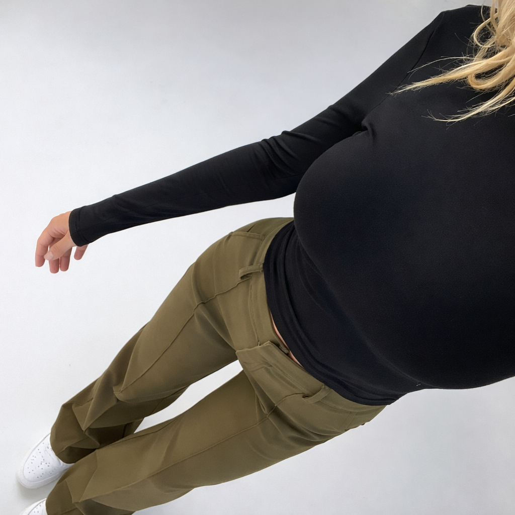 High-Waist Wide-Leg Trousers