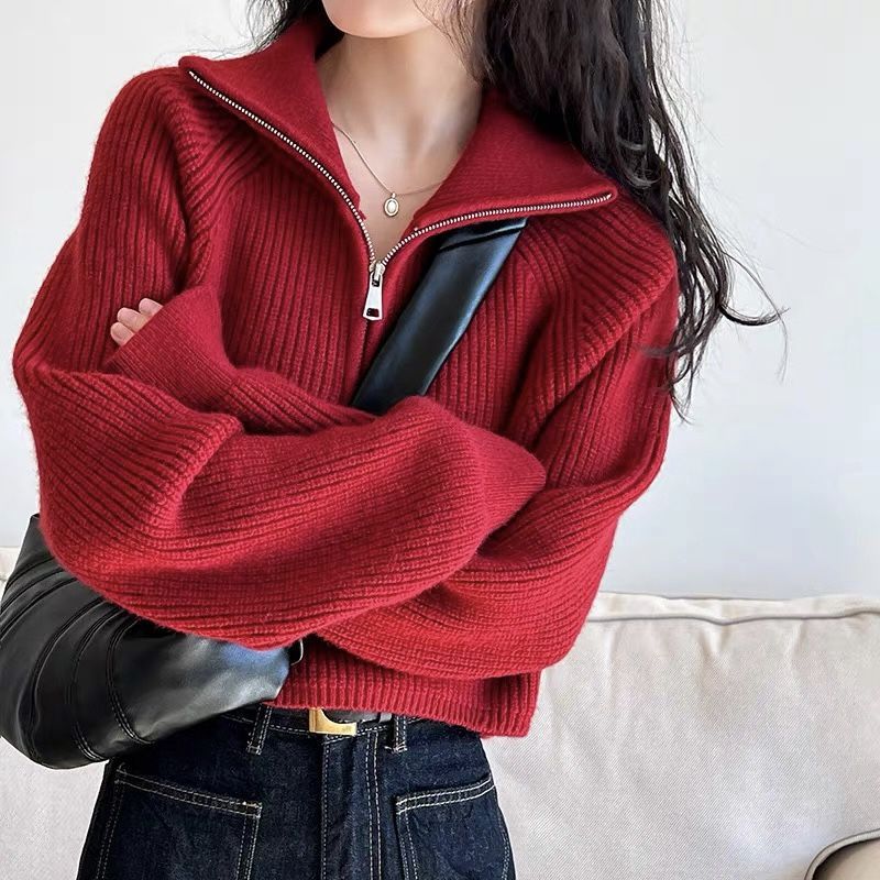 Oversized Quarter Zip Sweater