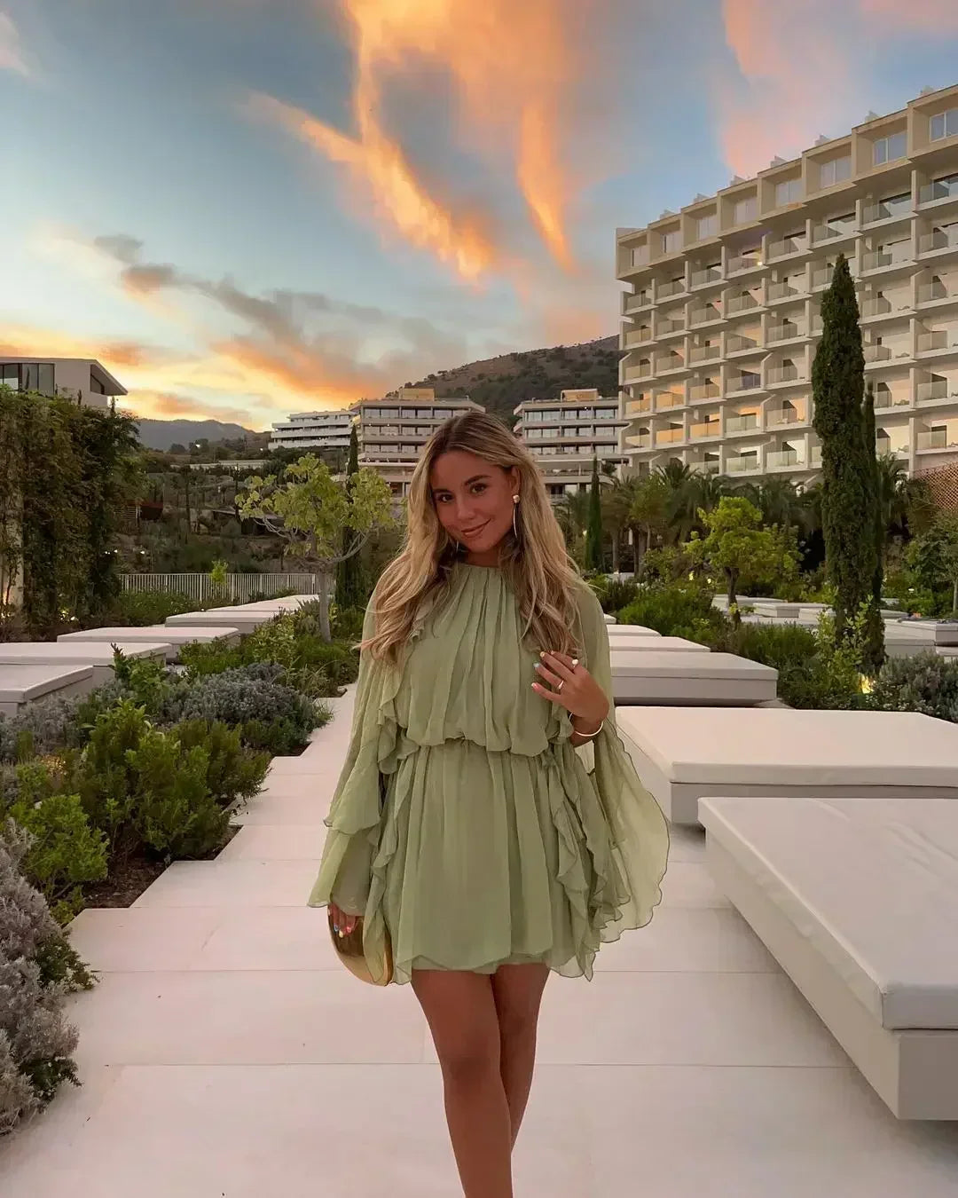 Dreamy Flowing Mini Dress