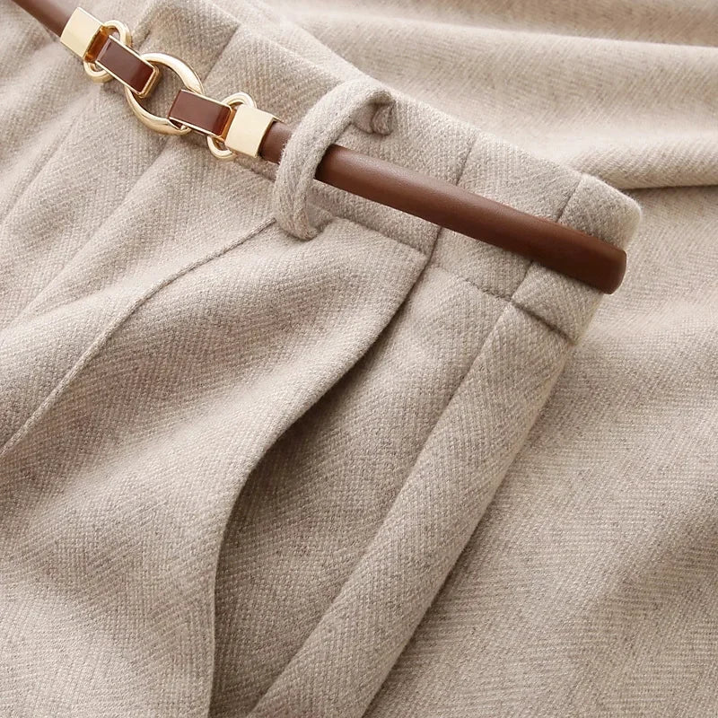 Straight Leg Tailored Trousers