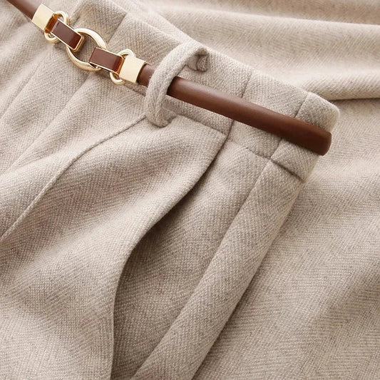 Straight Leg Tailored Trousers