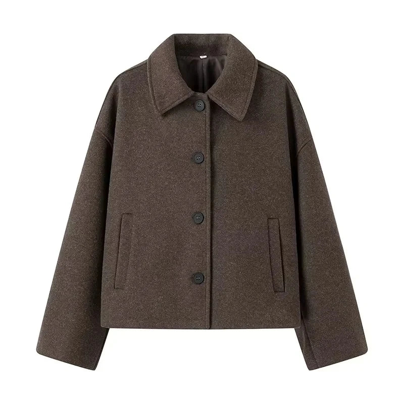 Cropped Collared Jacket