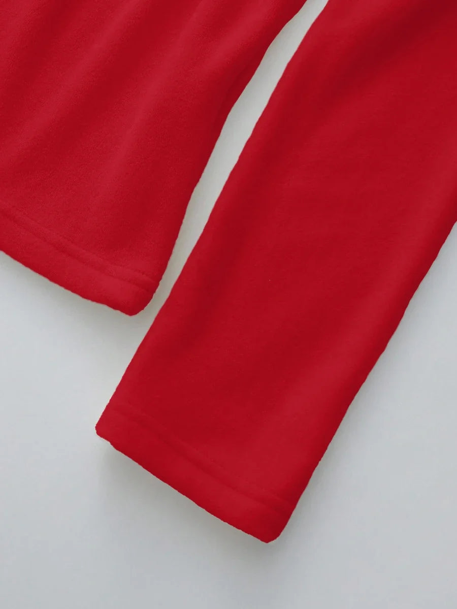 Thermal Lined High Round Neck Long Sleeve Tee