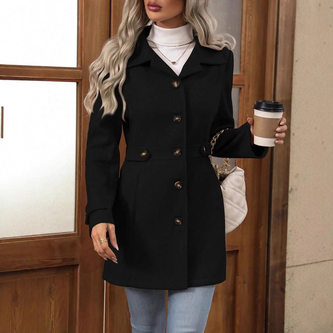 Belted Fitted Trench Coat