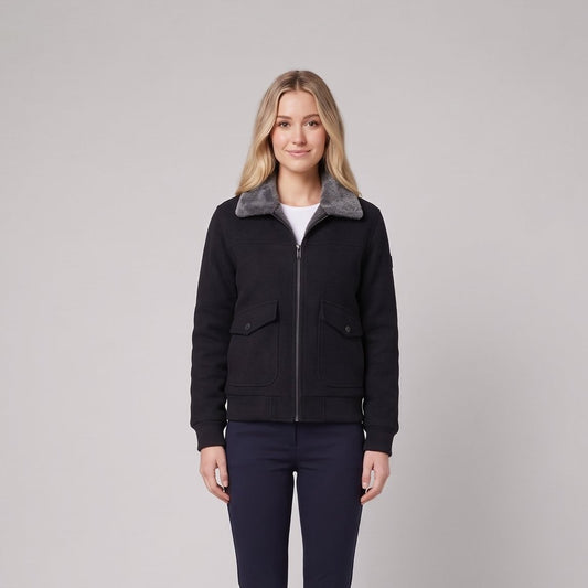 Faux-Fur Lined Jacket