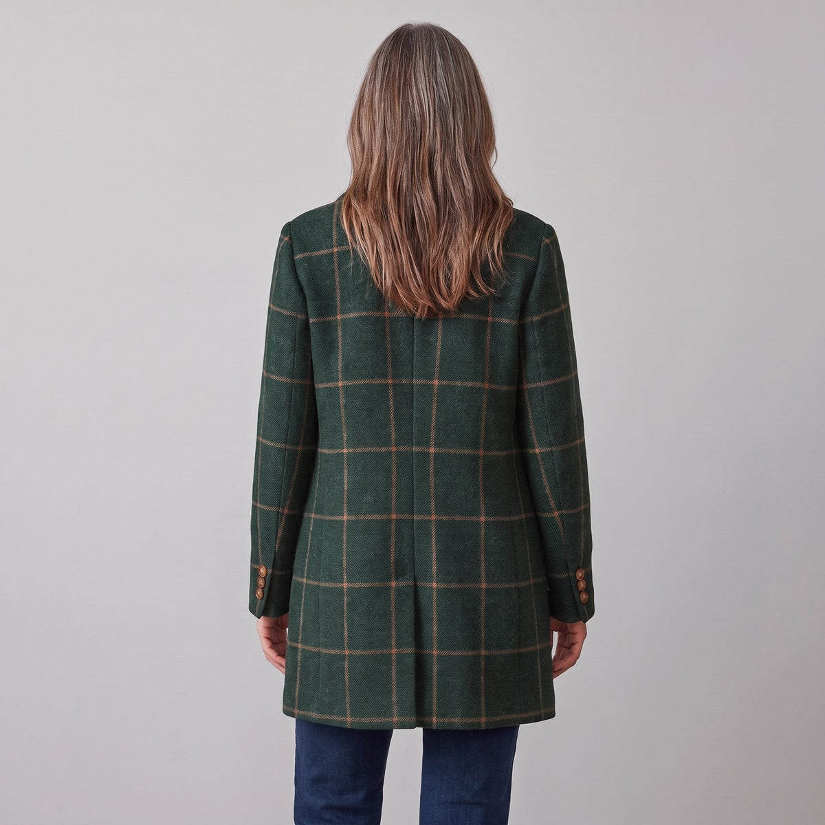 Tailored Check Coat