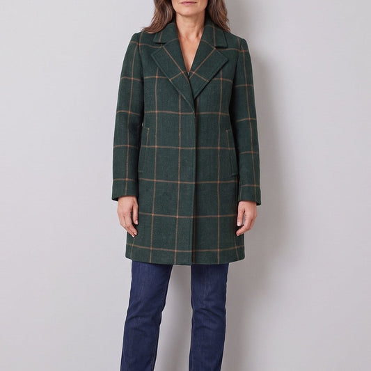 Tailored Check Coat