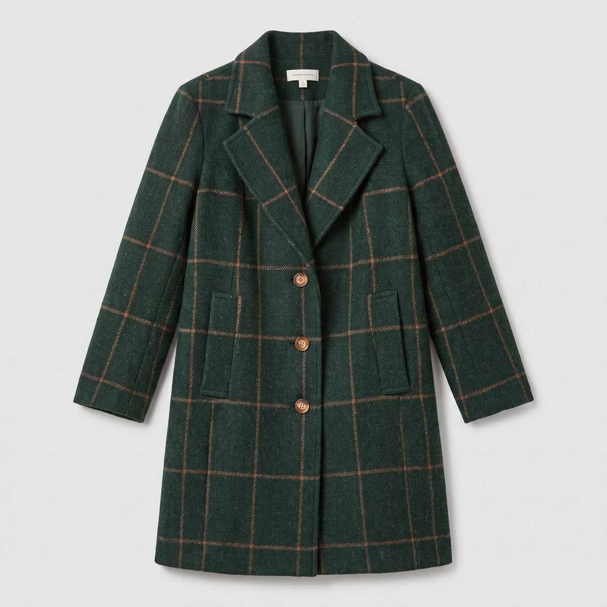 Tailored Check Coat