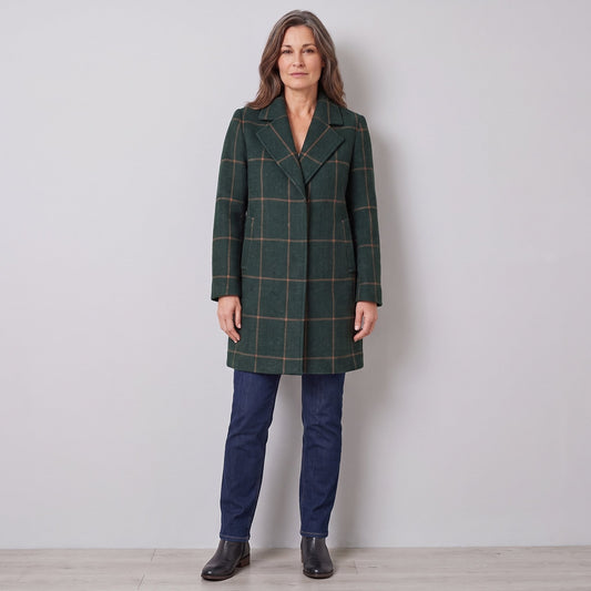 Tailored Check Coat