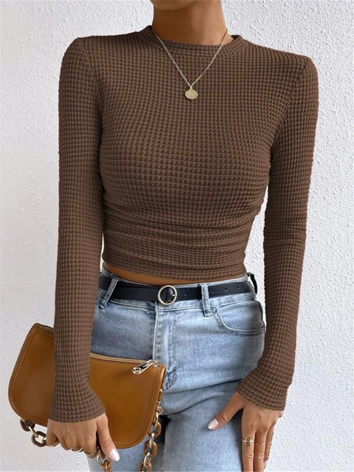 Fitted Long-Sleeve Top