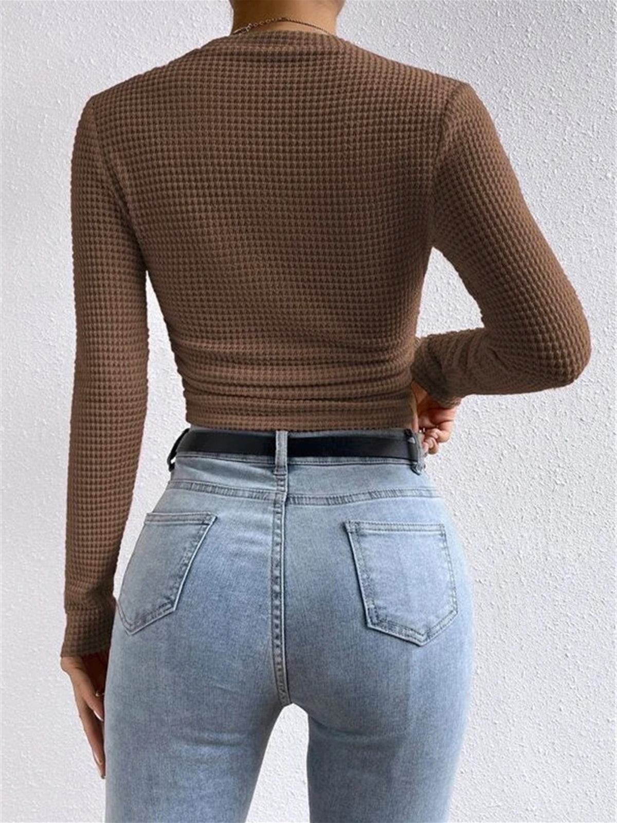 Fitted Long-Sleeve Top