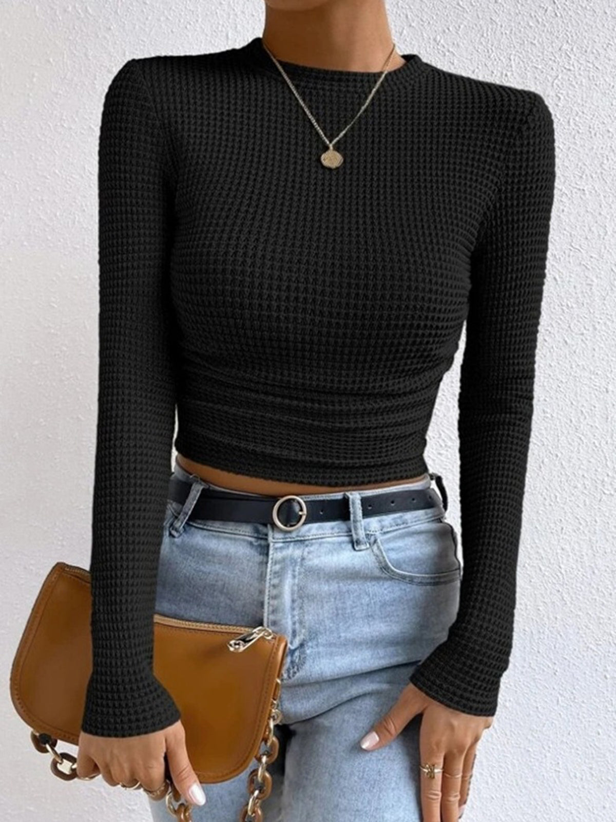 Fitted Long-Sleeve Top