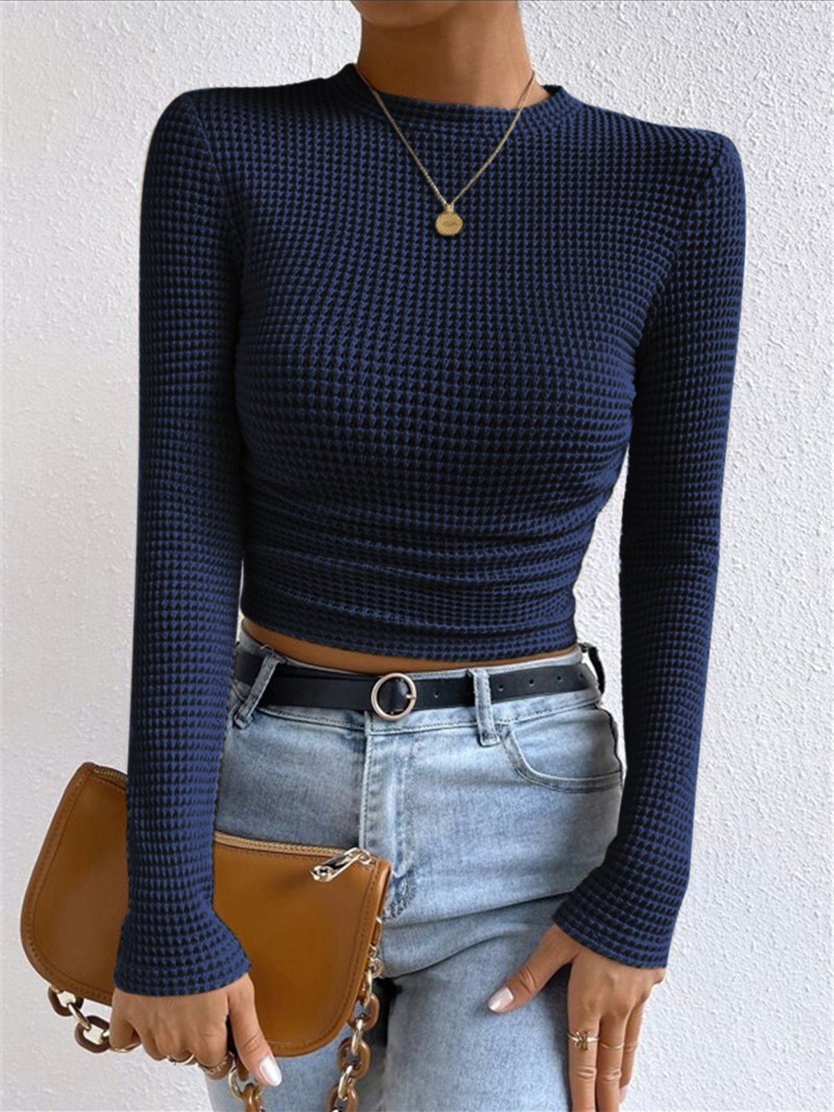 Fitted Long-Sleeve Top