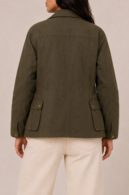 Cropped Trench Jacket