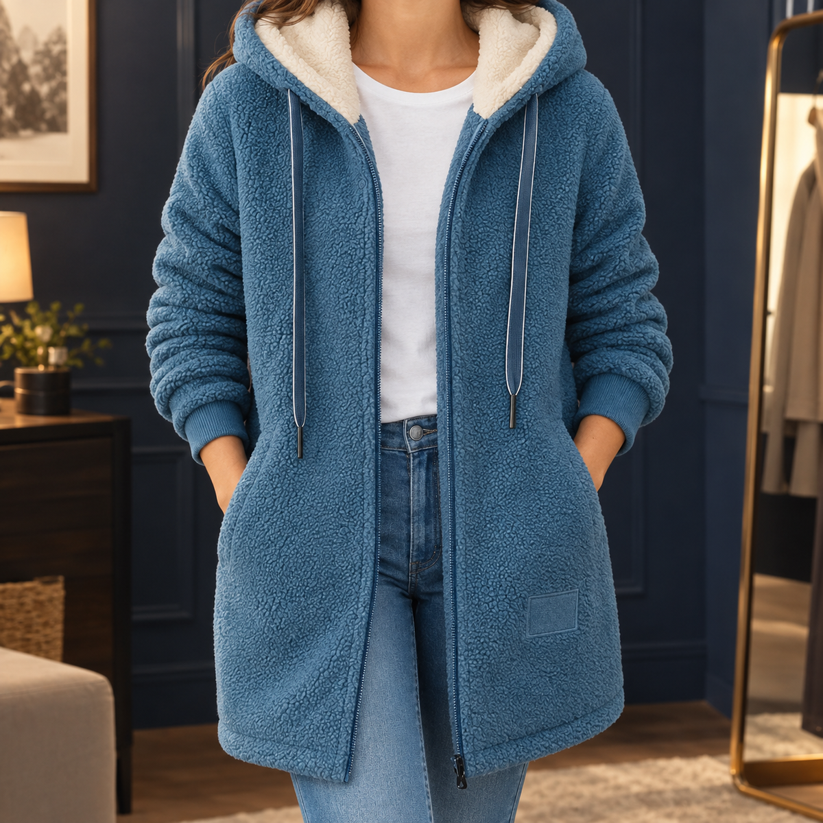 Longline Hooded Zip Jacket