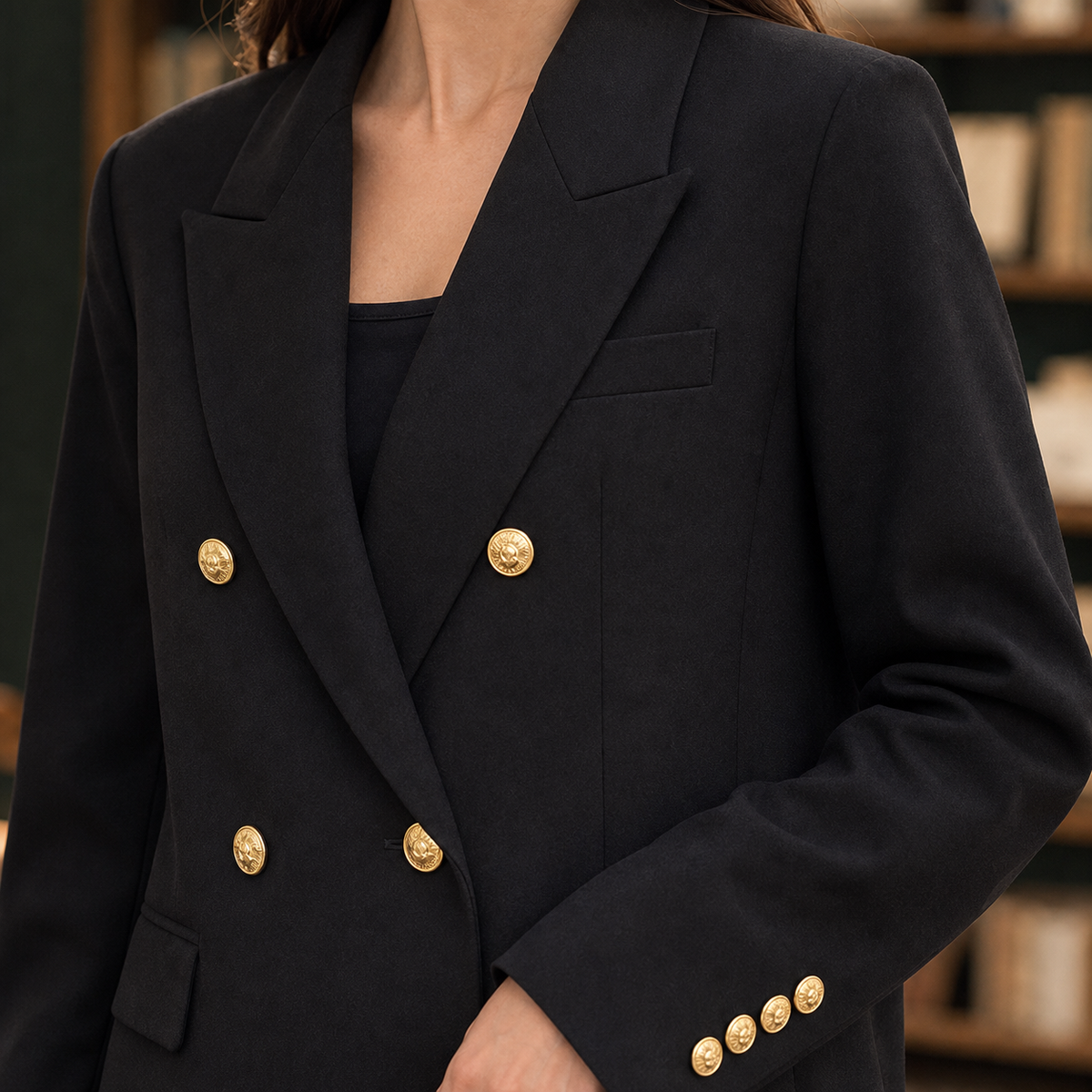 Longline Double Breasted Blazer