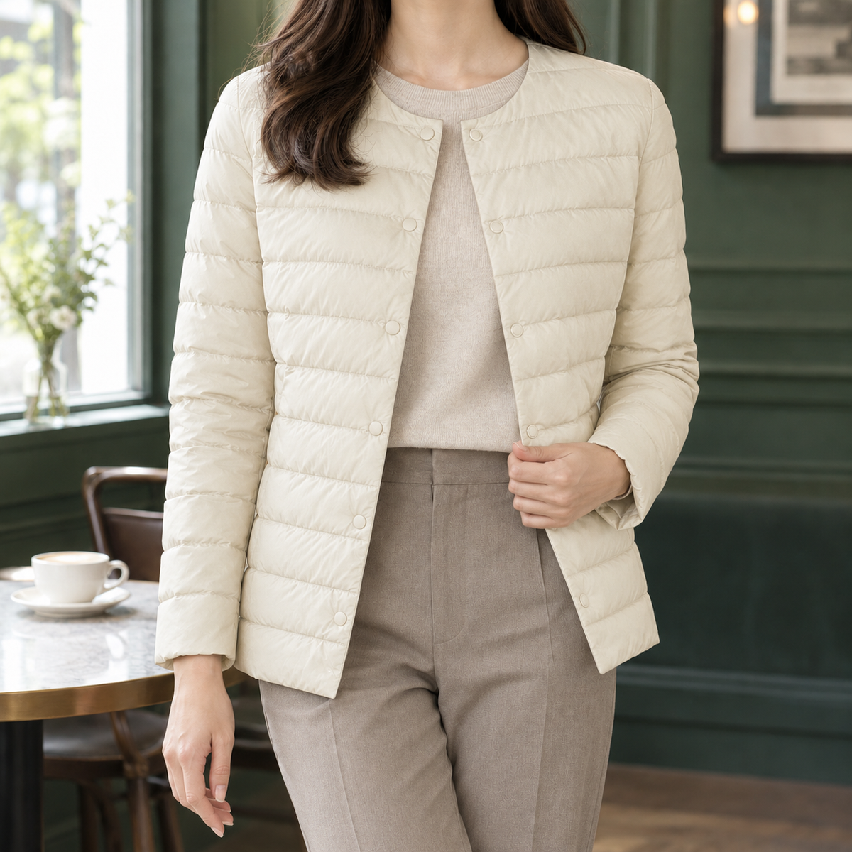 Lightweight Quilted Down Jacket