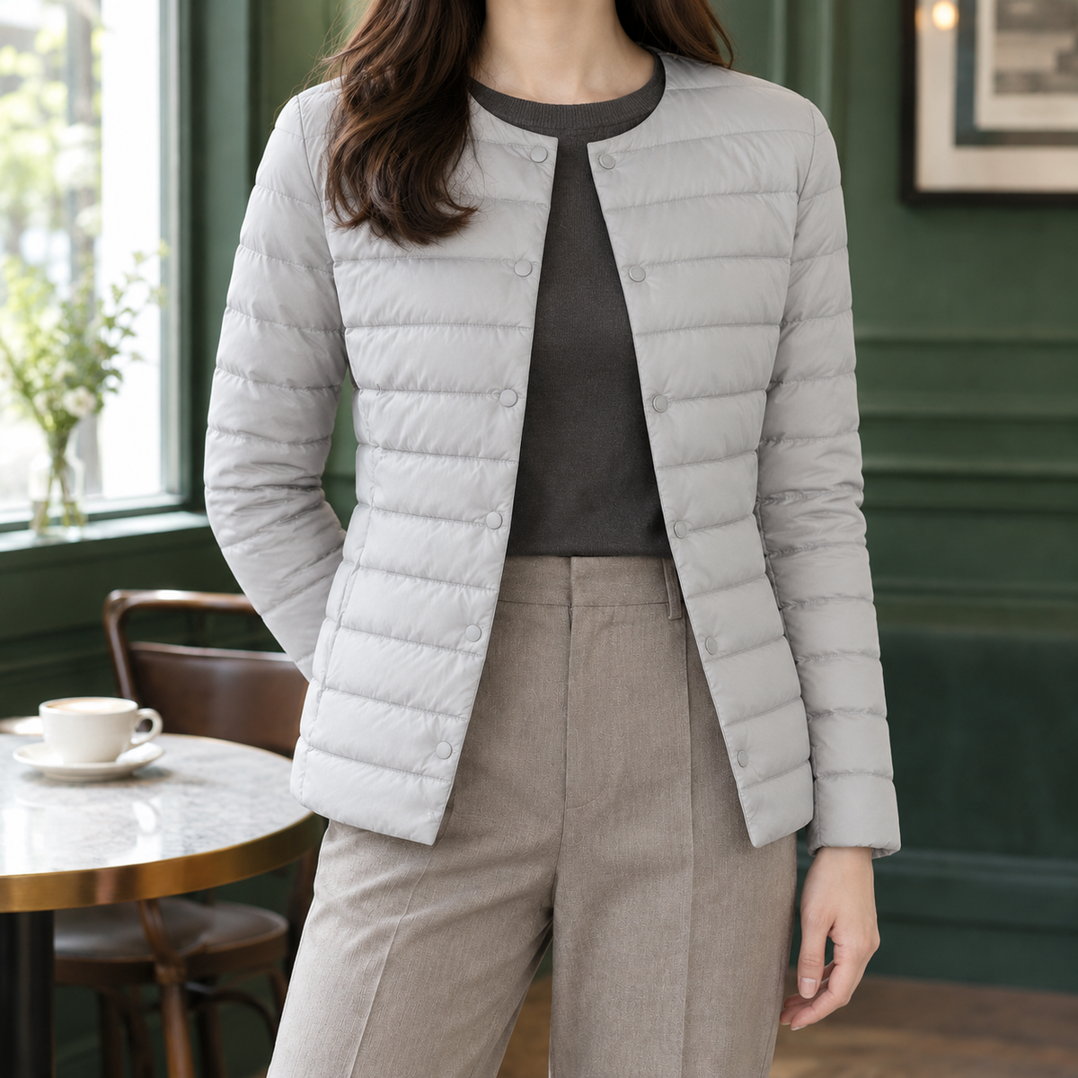 Lightweight Quilted Down Jacket