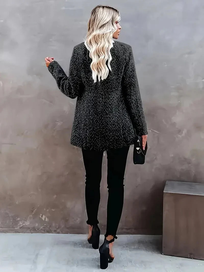 Collarless Long Coat