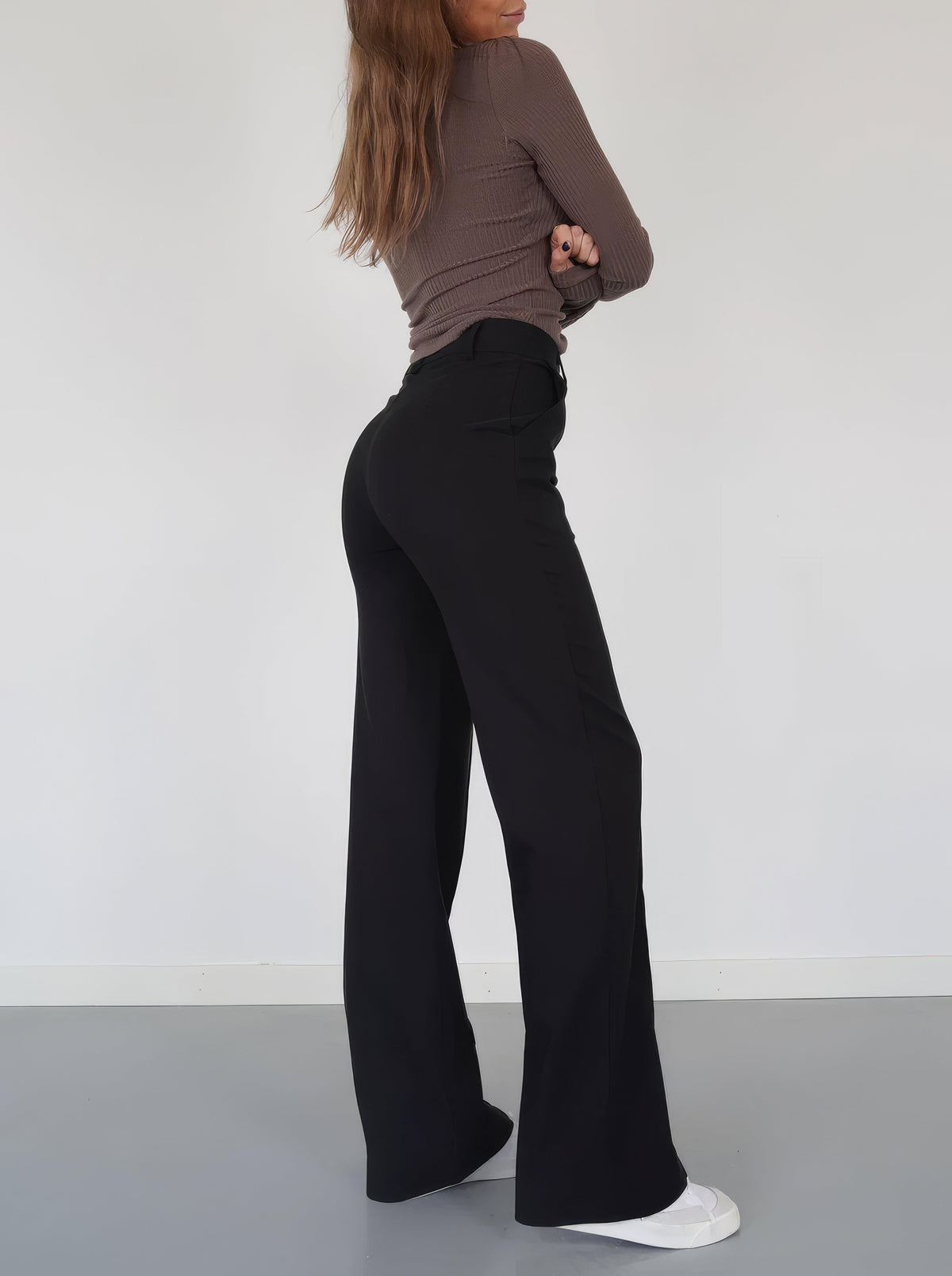 High-Waisted Wide-Leg Pants