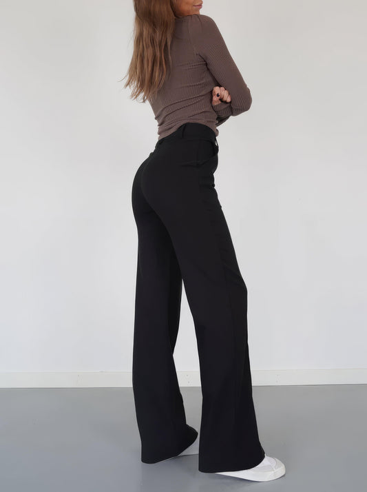 High-Waisted Wide-Leg Pants
