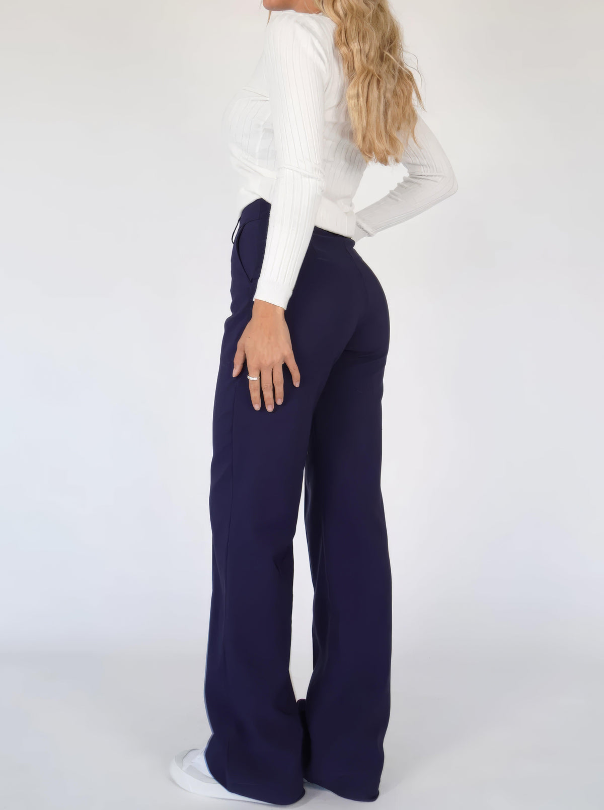 High-Waisted Wide-Leg Pants