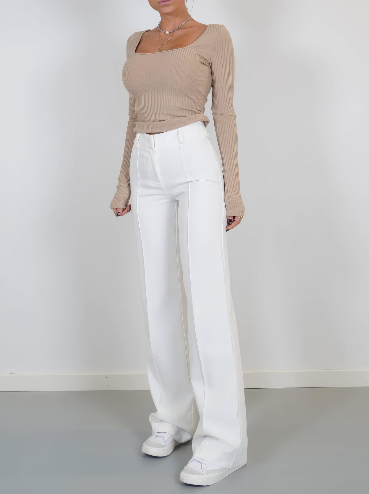 High-Waisted Wide-Leg Pants