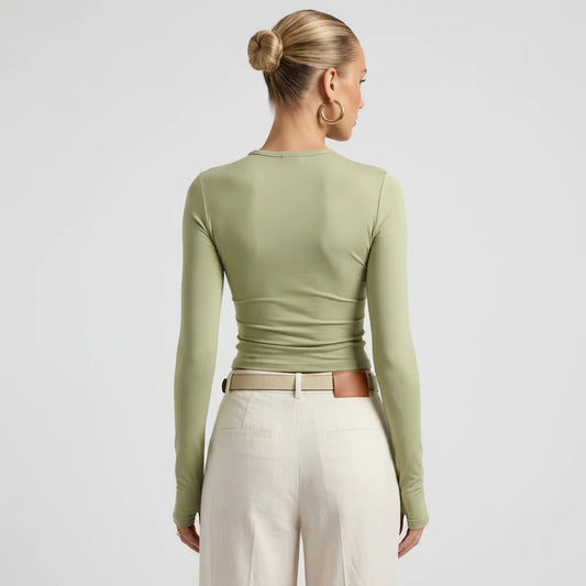 Basic Long-Sleeve Crew Top