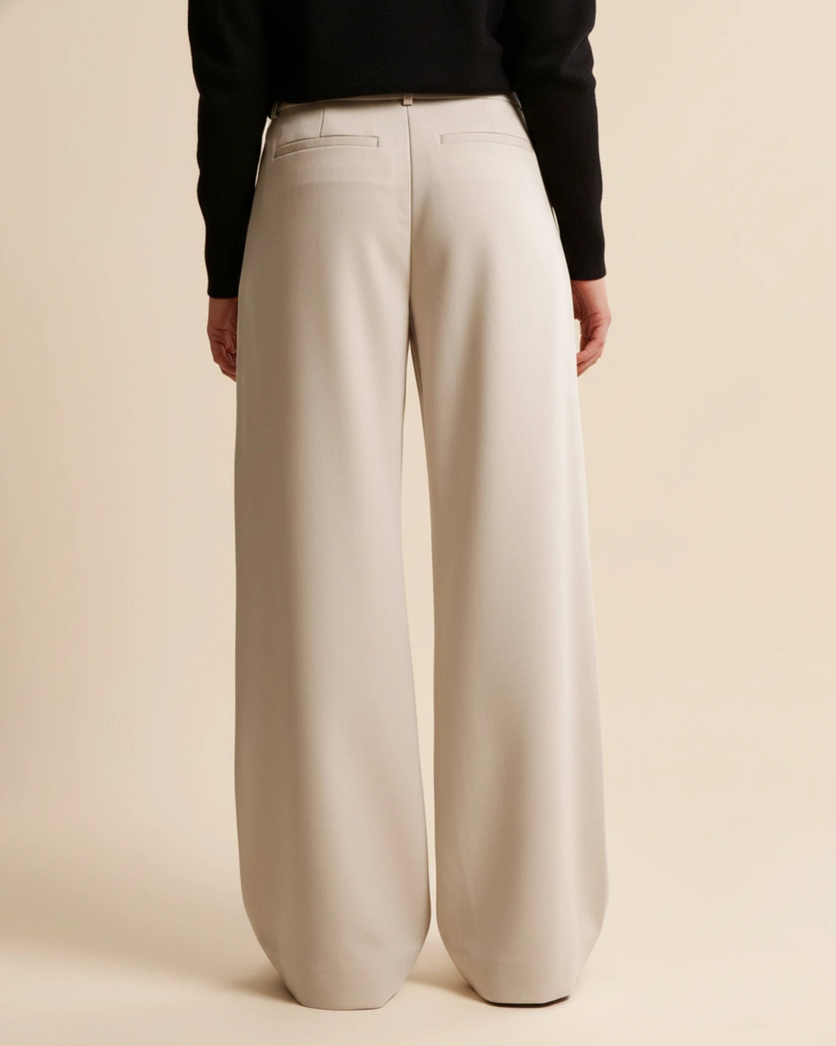 High-Waisted Pleated Wide-Leg Pants