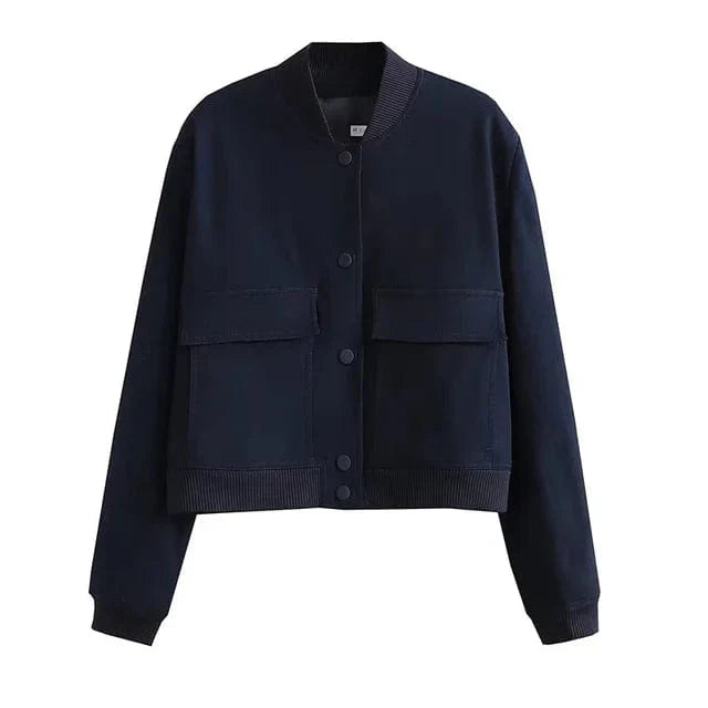 Cropped Bomber Jacket