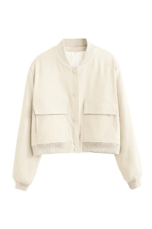 Cropped Bomber Jacket