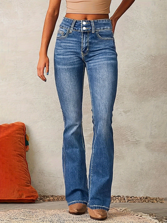 High-Waisted Wide-Leg Jeans