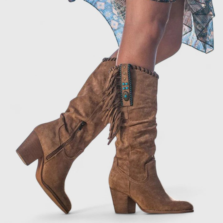 Orthopedic Block Heeled Boots